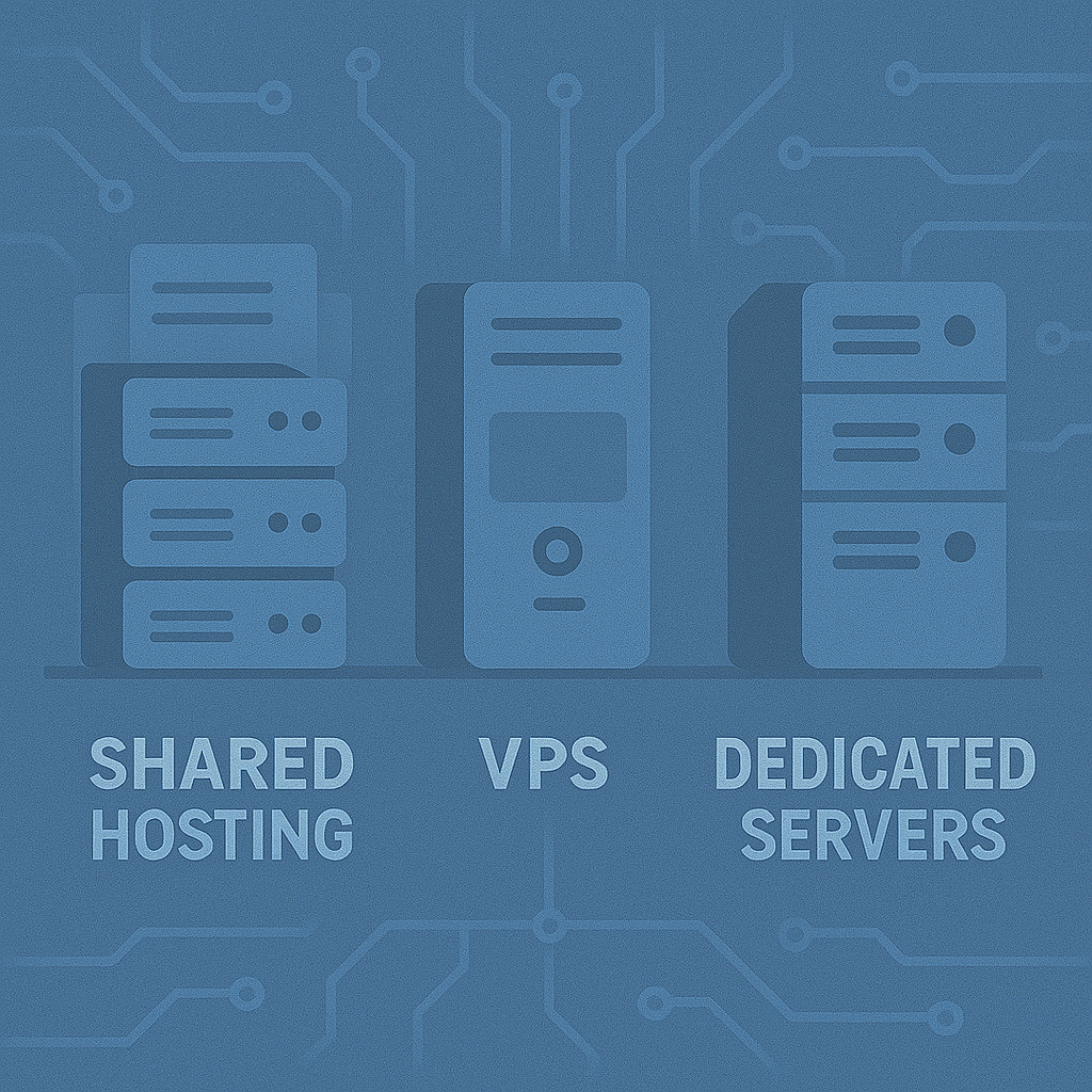 Wat is het verschil tussen shared hosting, VPS en dedicated servers?